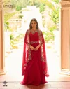 Gauhar By Sayuri Gerogette Embridery Indo Western Lehenga